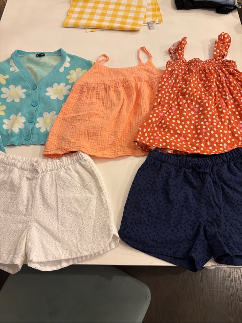 Summer Girls' Tops and Shorts